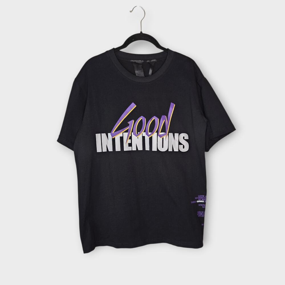 NEW Nav x Good Intentions VLONE Dove Graphic Tee Black Purple Men's Med